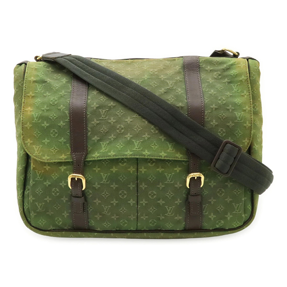 LOUIS VUITTON Monogram Sac Maman Mothers Bag Crossbody Khaki Green